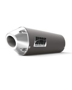 HMF Muffler Can-Am Spyder STS 14 Gun Metal Performance Slip On Exhaust Euro End Cap