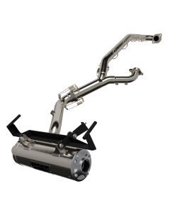 HMF Muffler Big Core Full System Titan SS Exhaust Stainless Billet End Cap For Can-Am Outlander 1000/850 2025-2026 814658637469