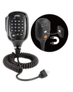 Rugged Radios Hand Mic for RDM-DB Mobile Radios with Scosche Surface Magnetic Mount HM-RDM-MM