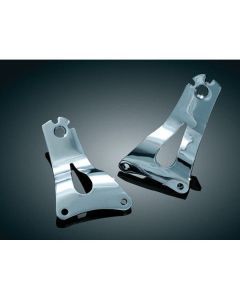 Kuryakyn Driver Passenger Backrest Sissy Bar Side Plate Chrome Harley Touring TK