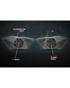 SSV Works Front Door 6.5" Unloaded Speaker Pods For Polaris RZR Pro XP 2020-2022