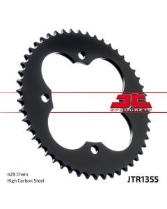JT Sprockets Rear Steel Sprocket 48 Tooth 48T 428 Chain For Honda FourTrax 125 TRX125 2x4 1987-1988 JTR1355.48