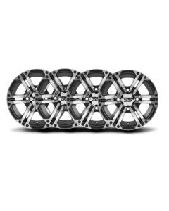 ITP Set of Four SS212 Alloy Wheels Machined Black 12x7 4/110 5+2