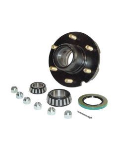 Trailer Hub Assembly 6 On 5-1/2" Bolt Circle, 3,000 lb Capacity For 1-3/4" to 1-1/4" Tapered Spindle (H-1206HD-02-EZ) Including E-Z Lube Dust Cap