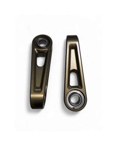 Elektric Offroad Volt Series Ultra Heavy Duty Gun Metal Gray Front Billet Sway Bar Links For Can-Am Maverick X3 2017-2024