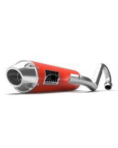 HMF Muffler Can-Am Maverick Turbo 15-17 Can-Am Red Performance Big Core Full System Exhaust Euro End Cap
