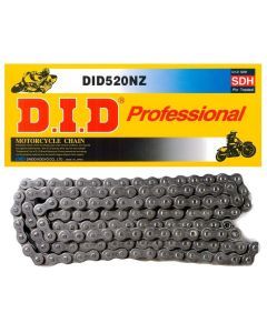 DID Super Non O-Ring 520 NZ Chain 114 Links Natural for Street Motorcycle