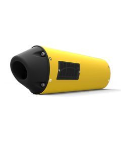 HMF Muffler Can-Am Spyder RS 08-12 Can-Am Yellow Performance Slip On Exhaust Blackout Euro End Cap