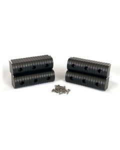 Caliber Bunkwrap End Cap Acc. Kit - 2X6 - Black - 4 Pk. W/ Hardware 23053-BK