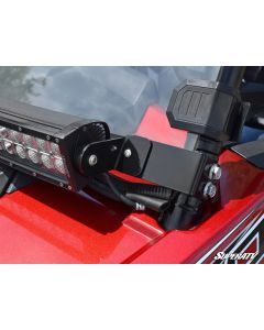 SuperATV Polaris RZR 30" Light Bar Mounting Bracket - Flush to Hood LB3-ACC-9-02