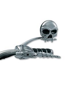 Kuryakyn Chrome Skull Lever Set Pair 96-13 Harley Softail Dyna Sportster Touring