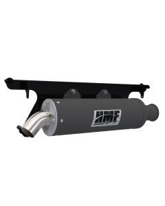 HMF Muffler Polaris RZR XP/4 1000 24-25 Gun Metal Titan-XL Slip On Exhaust Billet End Cap