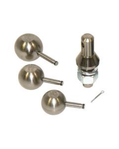 Convert-A-Ball 3-Ball Set - 1-7/8", 2", 2-5/16" with 1" Nickle Plated Shank