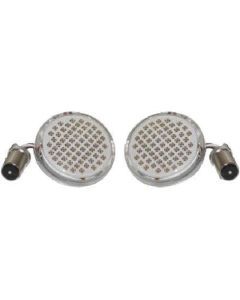 Letric Lighting Deluxe Bullet Style Turn Signal Inserts Amber 1156