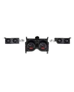 Dakota Digital 1973-1977 Chevrolet Malibu/Monte Carlo/El Camino/GMC Sprint VHX Black Red Display Gauge Kit VHX-73C-CVL-K-R