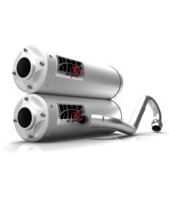 HMF Muffler Can-Am Maverick X3 17-25 Stainless Titan-XL Dual Full System Exhaust Billet End Cap