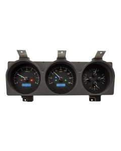 Dakota Digital 1981-1993 Dodge Full-size Truck/Ramchargers VHX Black Blue Display Gauge Kit VHX-81D-PU-K-B