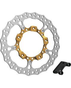 Arlen Ness 14" Left Full Floating Gold Rotor Kit 300-002