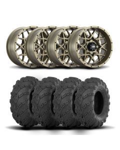 ITP Hurricane 14" Bronze Wheels And Mud Lite Tires [30x10-14]