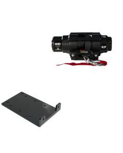 Viper 6000lbs V3 Winch Black Rope With Mount For Kawasaki Mule 4010 2009-2020