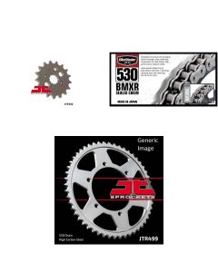 530 BMXR Chain Natural, Front & Rear Sprocket Kit KAWASAKI ZXR750R K 1991-1992