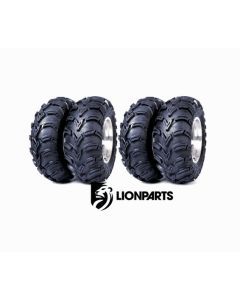 ITP Mud Lite 25x8-12 25x10-12 Atv Tires Set of 4 Mudlite 25x8x12 25x10x12 6 Ply