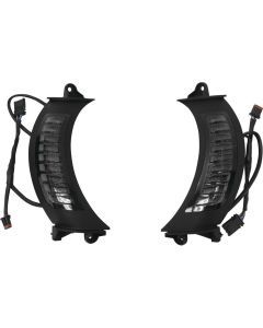 Letric Lighting Fairing Vent Switchback Turn Signals Black