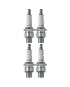 Set 4 NGK Standard Spark Plugs for Kawasaki H1-C 1972 Engine 500cc