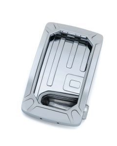 Kuryakyn Nova Side Mount License Plate Frames Chrome Vertical 3190