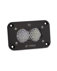 Baja Designs Auxiliary LED Light Pod Each Black Flush Mount S2 Pro Series Work/Scene Pattern Clear Lens Universal 481006