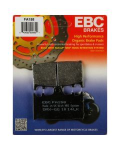 EBC 1 Pair Premium SFA Organic OE Replacement Brake Pads MPN FA158