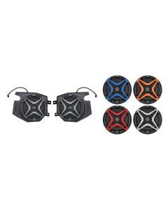 SSV Works Front Kicker 6.5" Speaker Pods With Orange Grilles