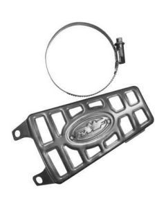 FMF Titanium Kick Plate for Yamaha Silver 040691