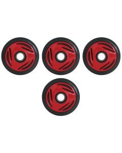4 Front Rail Viper Red Idler Wheels BOMBARDIER/SKI-DOO Mach 1,Mach Z 1996-2003