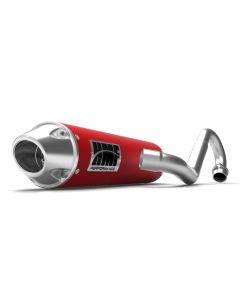 HMF Muffler Polaris RZR 170 10-21 Red Performance Full System Exhaust Euro End Cap
