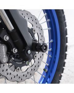 R&G Racing Black Front Spindle Sliders For 2021-2022 Yamaha Tenere 700 XTZ07 Rally