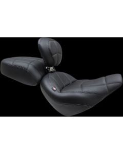 Mustang Standard Touring Seat With Backrest Black For Harley-Davidson Street Bob FXBB 107 2018-2021 79494