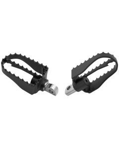 Burly Brand MX Style Foot Pegs Rider Black - B13-1007B