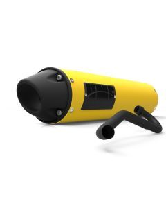 HMF Muffler Can-Am Outlander MAX 13-24 Can-Am Yellow Performance Full System Exhaust Blackout Euro End Cap
