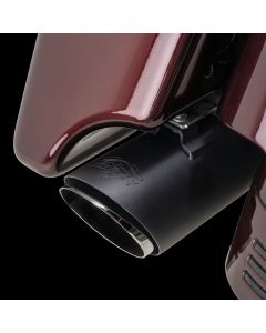 Vance & Hines Twin Slash 4in Round 2-2 Slip-On Exhaust Matte Black 46672