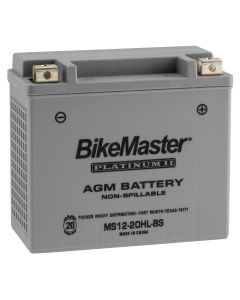BikeMaster AGM 12V Platinum Battery For Polaris Scrambler 850 2014-2019 Grey
