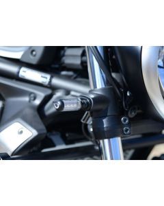 R&G Racing Black Front Indicator Adapter Kit For 2017-2024 Kawasaki Vulcan S EN650