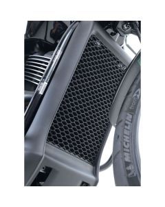 R&G Racing Black Aluminum Radiator Guard For 2015-2018 Harley-Davidson Street 500 XG500