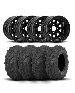 ITP Delta Steel 12" Wheels And Mud Lite II Tires [26x11-12]