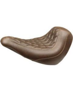Mustang Wide Tripper Solo Seat Diamond Stitch Brown 83041