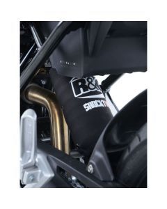R&G Racing Black Shocktube Shock Protector For 2013-2018 Aprilia Caponord 1200