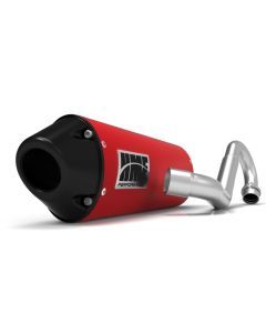 HMF Muffler Honda TRX 450R 06-14 Red Performance Full System Exhaust Black Euro End Cap Side Mount