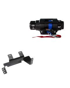 Viper 4500lbs V3 Winch Blue Rope With Mount For Polaris Ranger 570 Round Tube Roll Cage 2016-2021