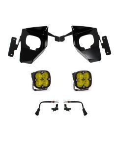 Baja Designs Fog Pocket Light Kit Squadron Sport Series Wide Cornering Pattern Baja Amber Lens 447537