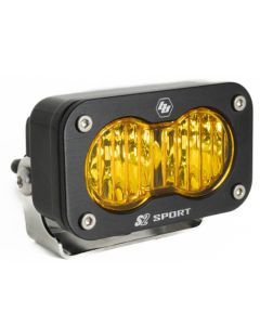 Baja Designs Auxiliary LED Light Pod Each S2 Sport Series Wide Cornering Pattern Baja Amber Lens Universal 540015